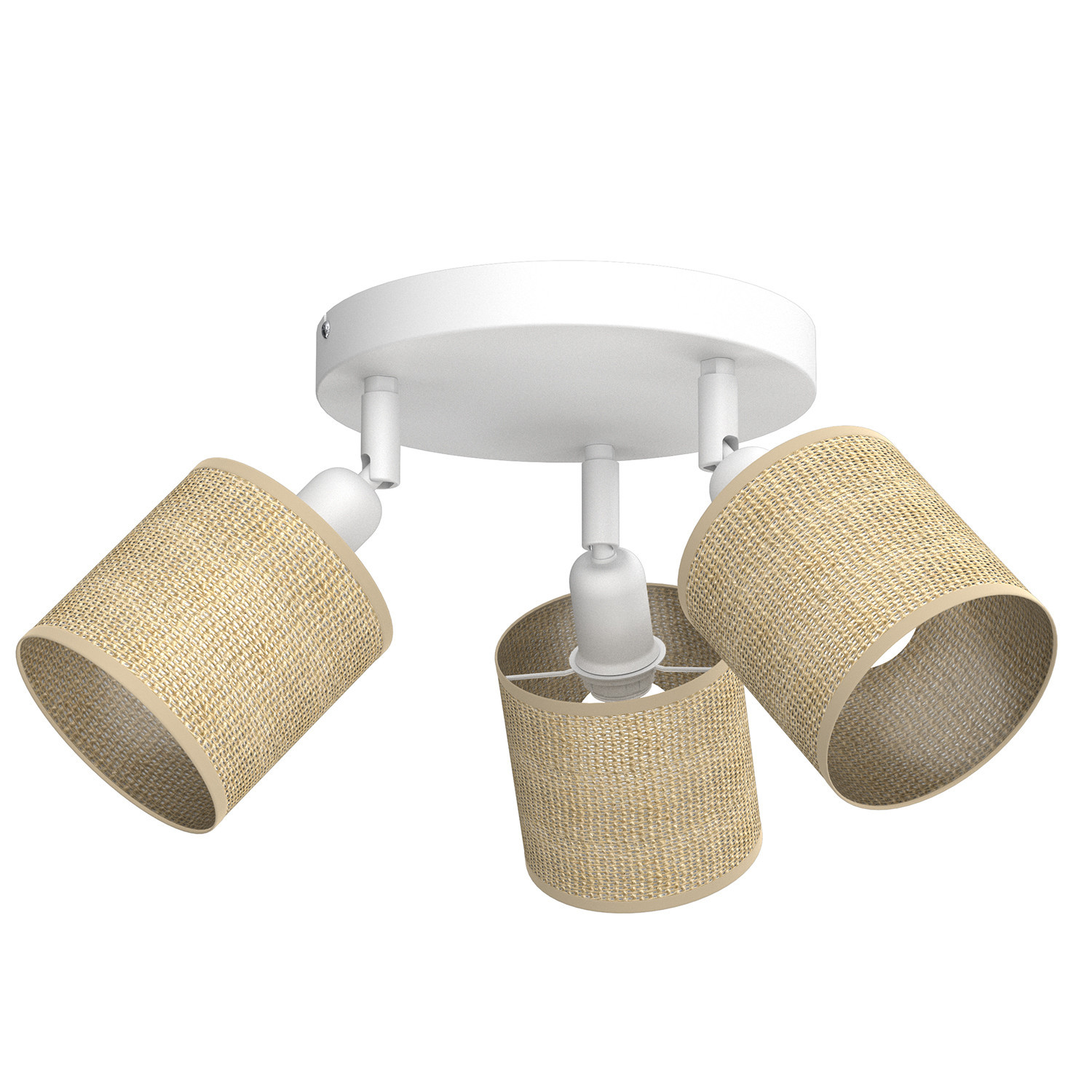 Lampa sufitowa kremowo-biały mat Jute spot 3xE14x15W Luminex