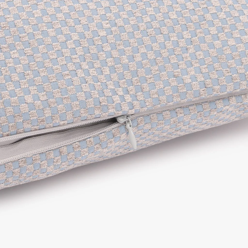 Capa de Almofada Quadrados Azul HERITAGE