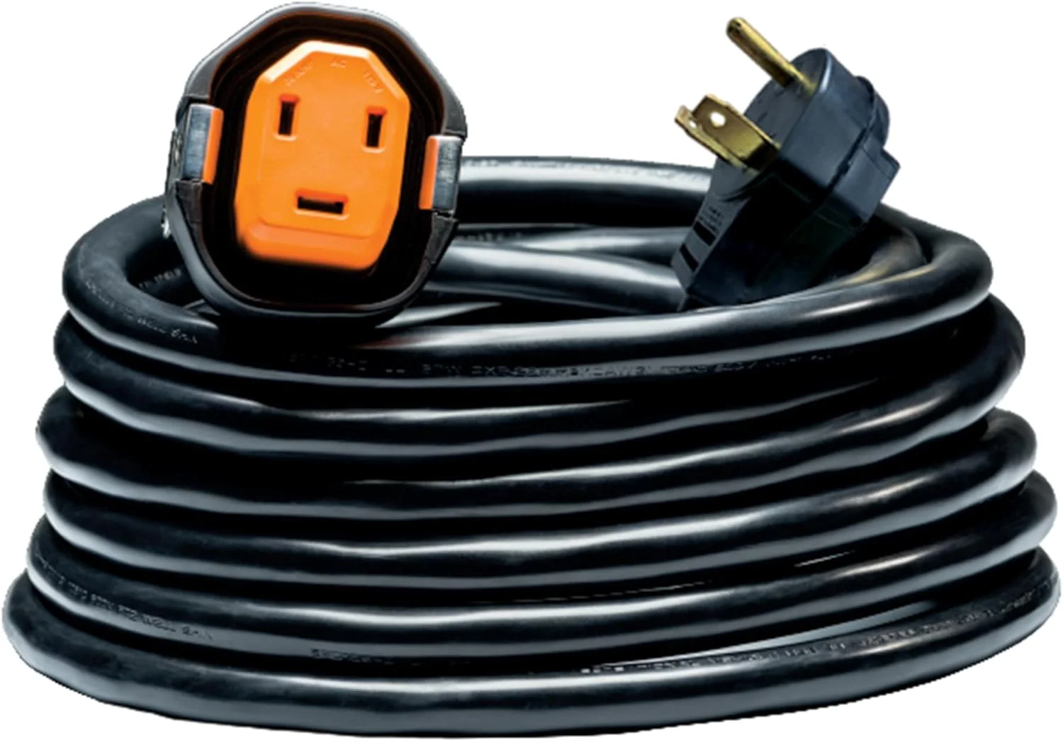 30 Amp 30ft RV Extension Cord  Locking, Weatherproof, Reverse Polarity Light(Standard/Power Cord)