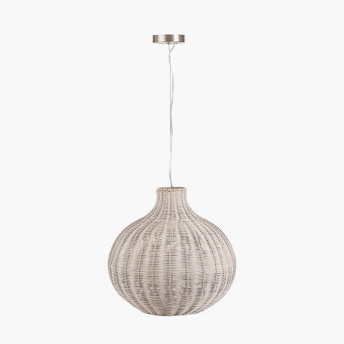 Ruma Rattan Dome Pendant Ceiling Light