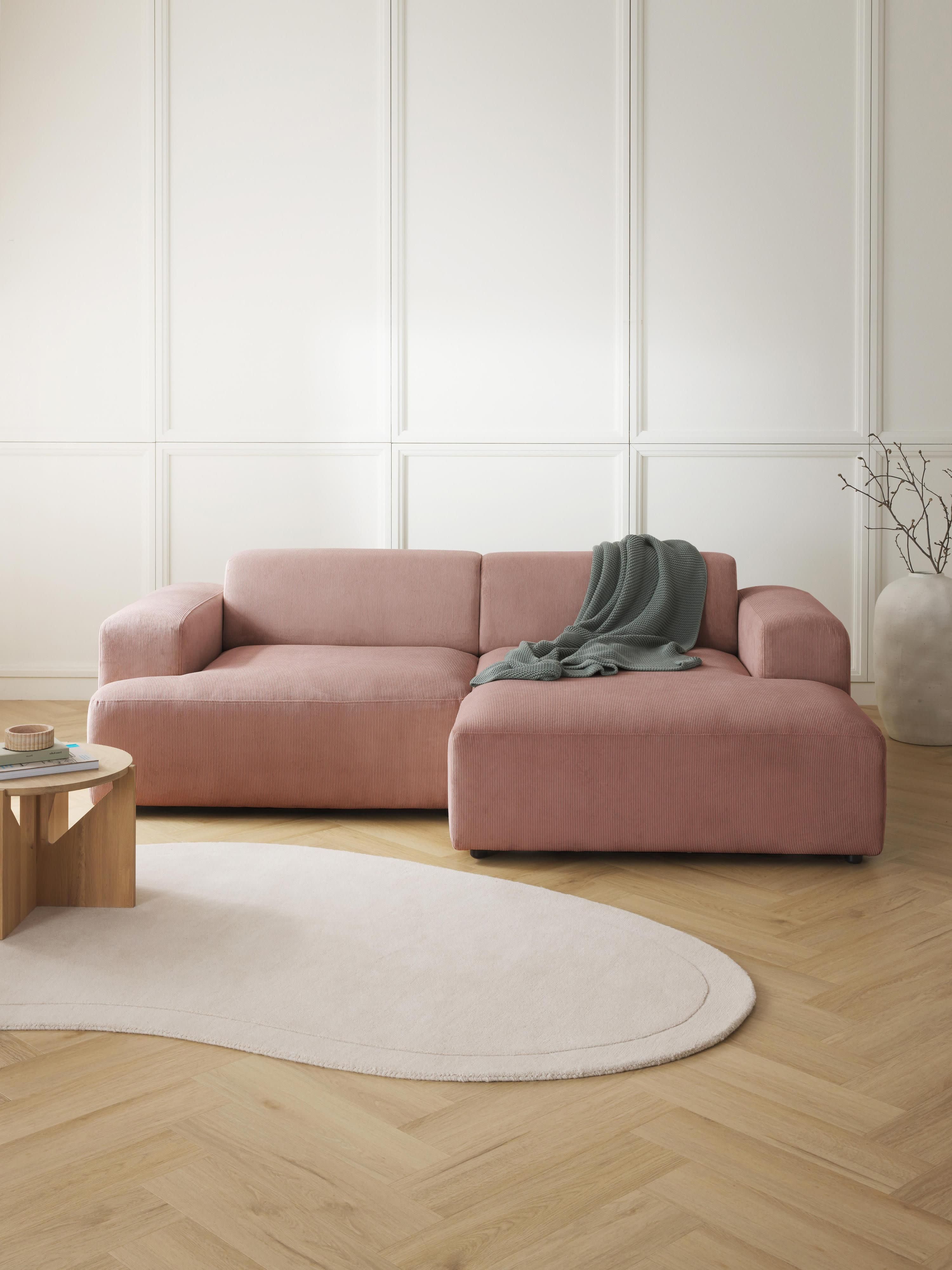 Cord-Ecksofa Melva (3-Sitzer)