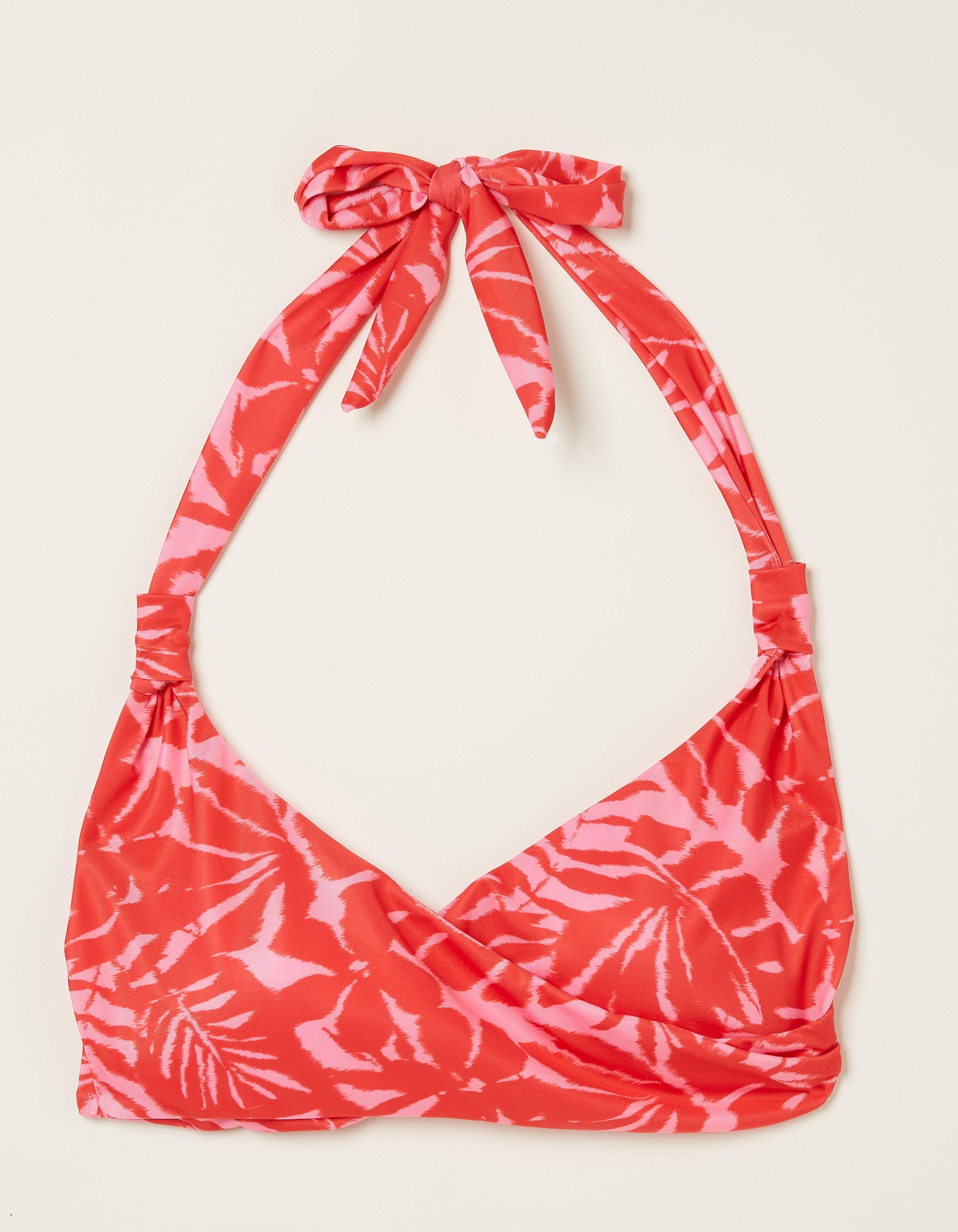 Ikat Leaves Bikini Top