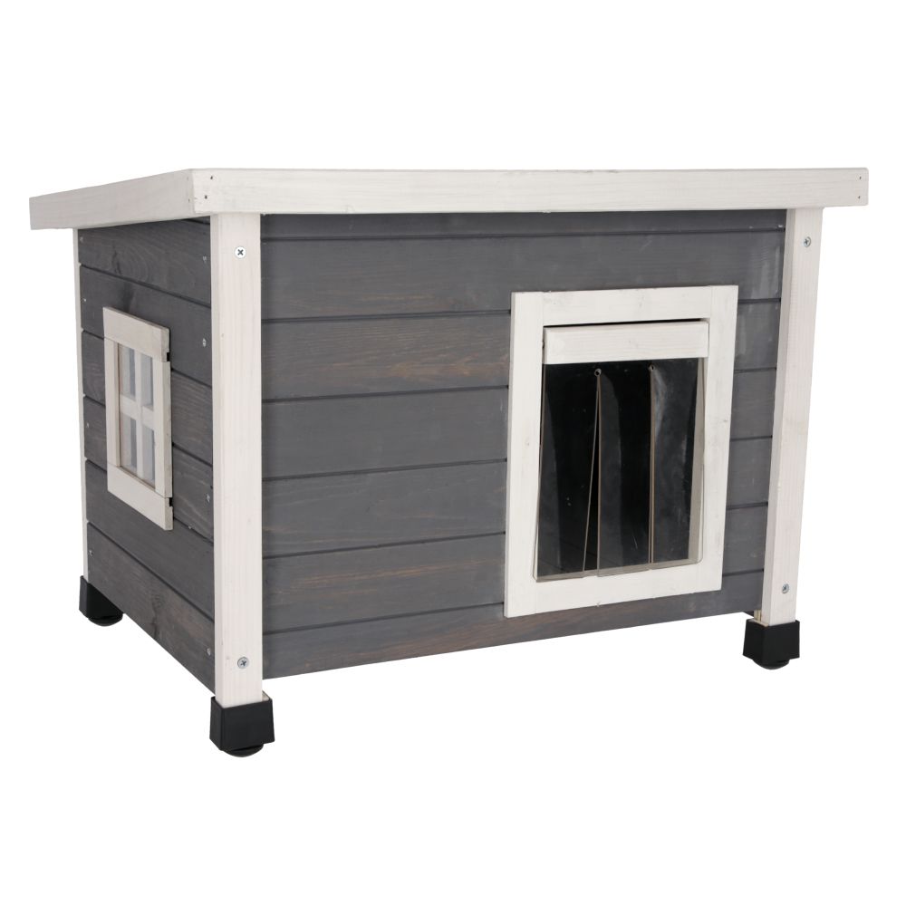 Kerbl Pet Cat House Rustica - White/Grey