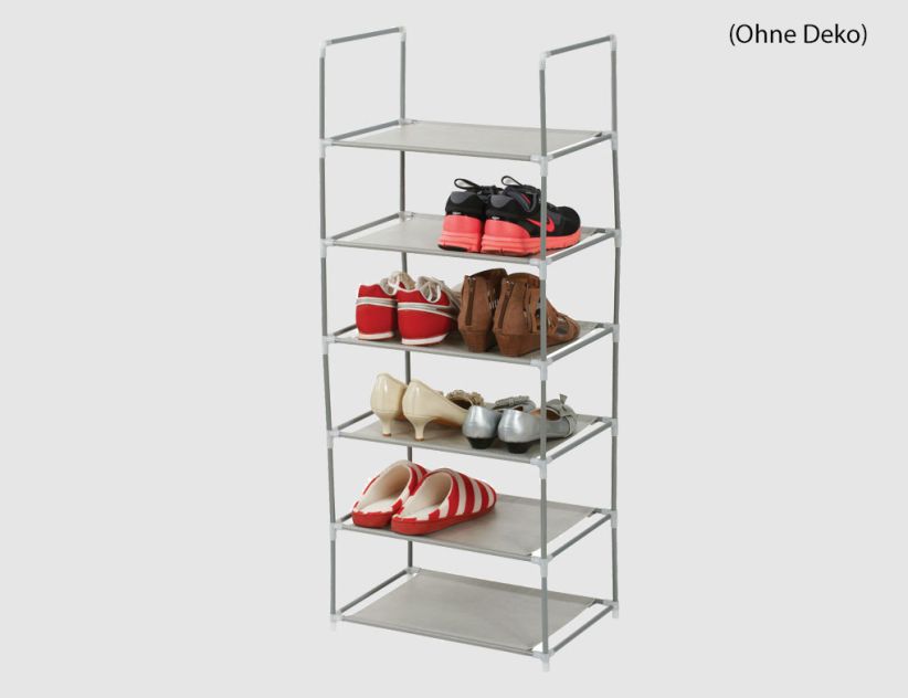 Schuhregal Grau 43 x 100 x 29
