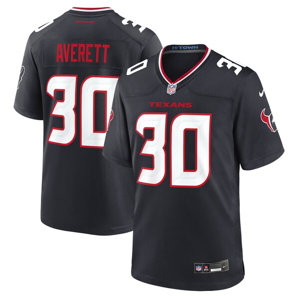 Anthony Averett Houston Texans Nike Team Game Jersey -  Navy