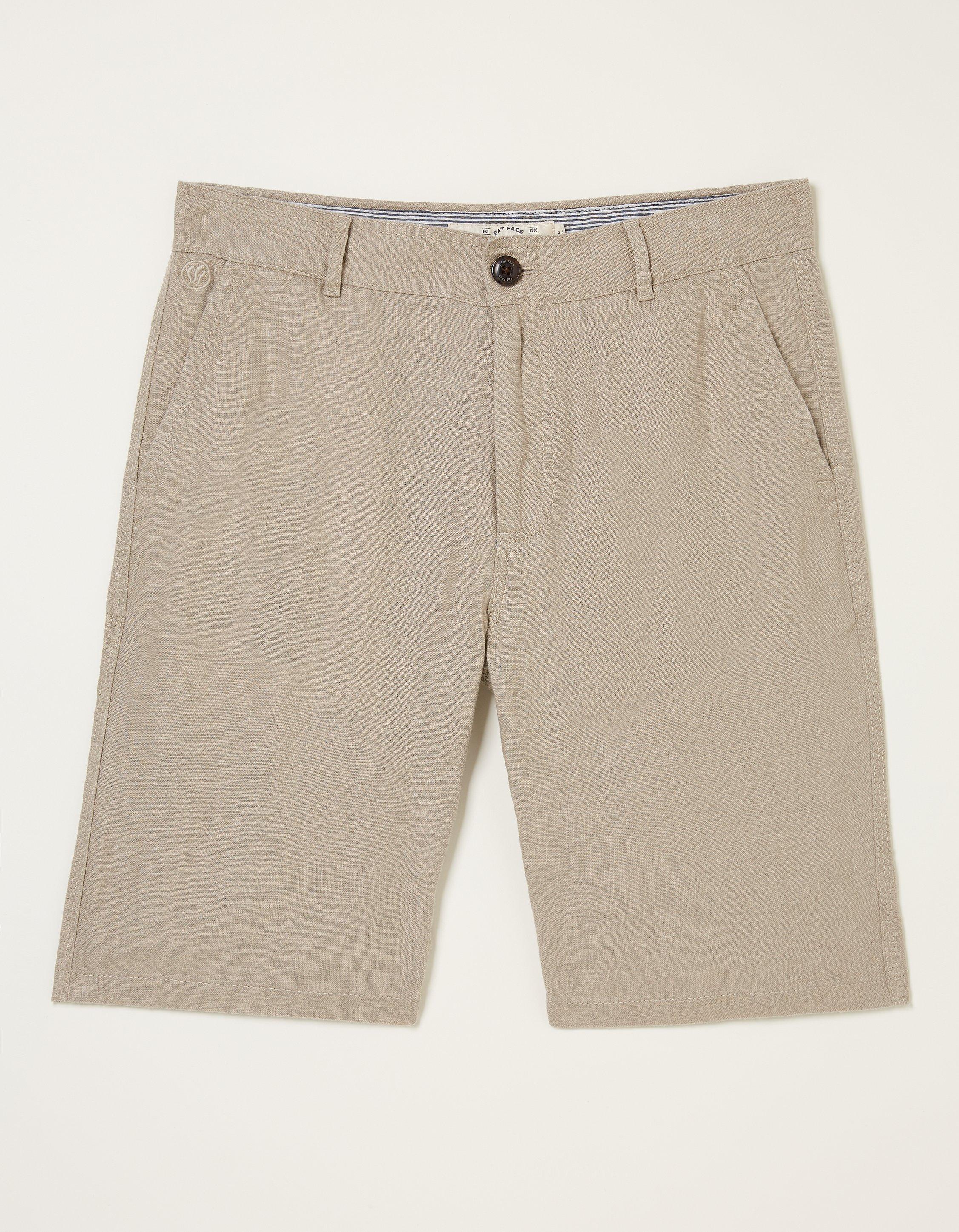 Linen Flat Front Shorts