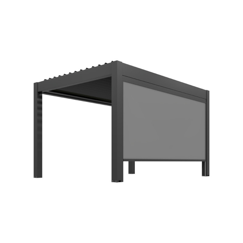 Store anthracite pour pergola bioclimatique Capri anthracite 4 x 2,25 m