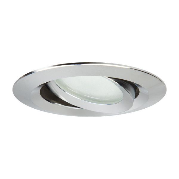 Oprawa wpuszczana okrągła chromowana LAGOS 1xGU10x8W IP65 Light Prestige