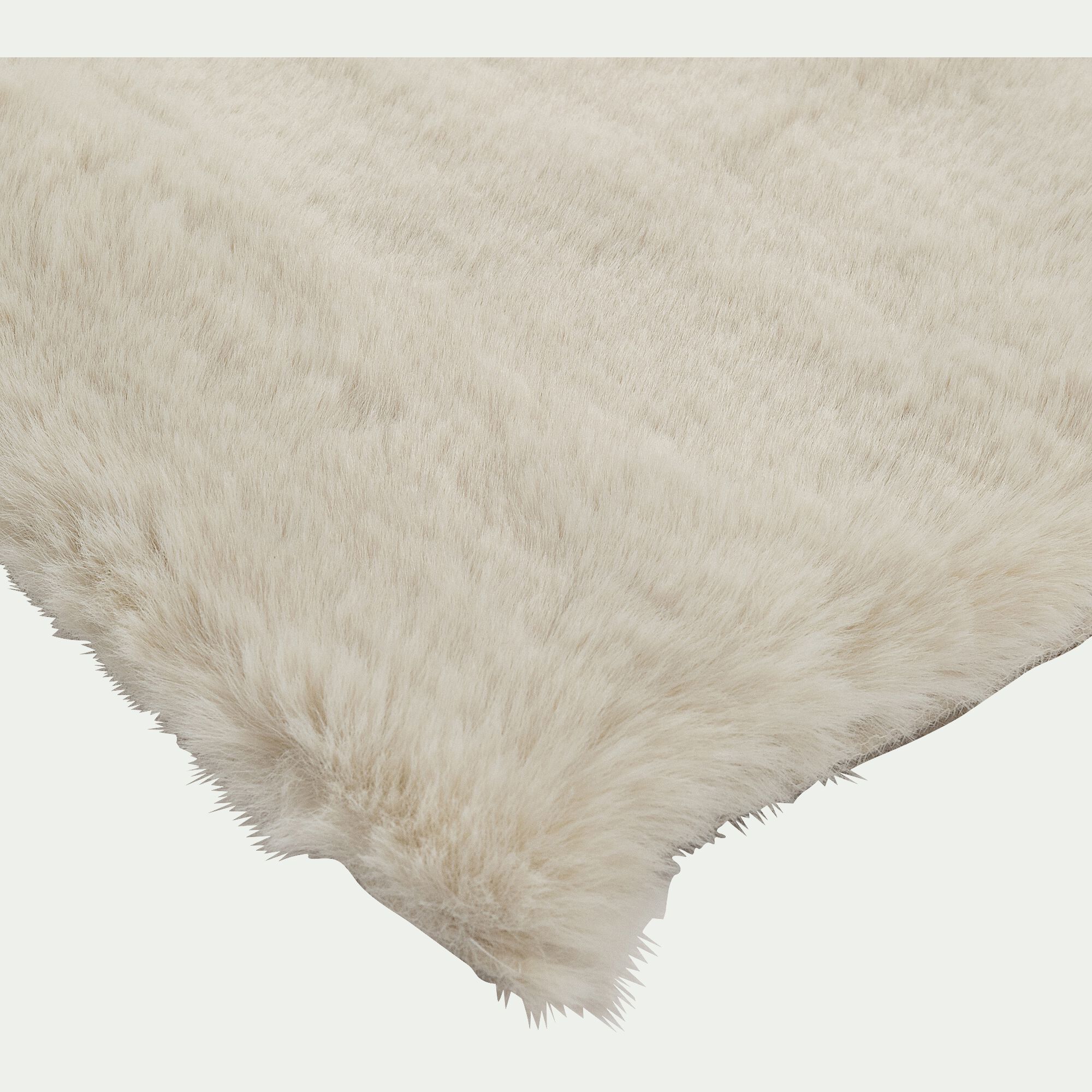 JOUVE - Tapis imitation fourrure - beige 160x230cm
