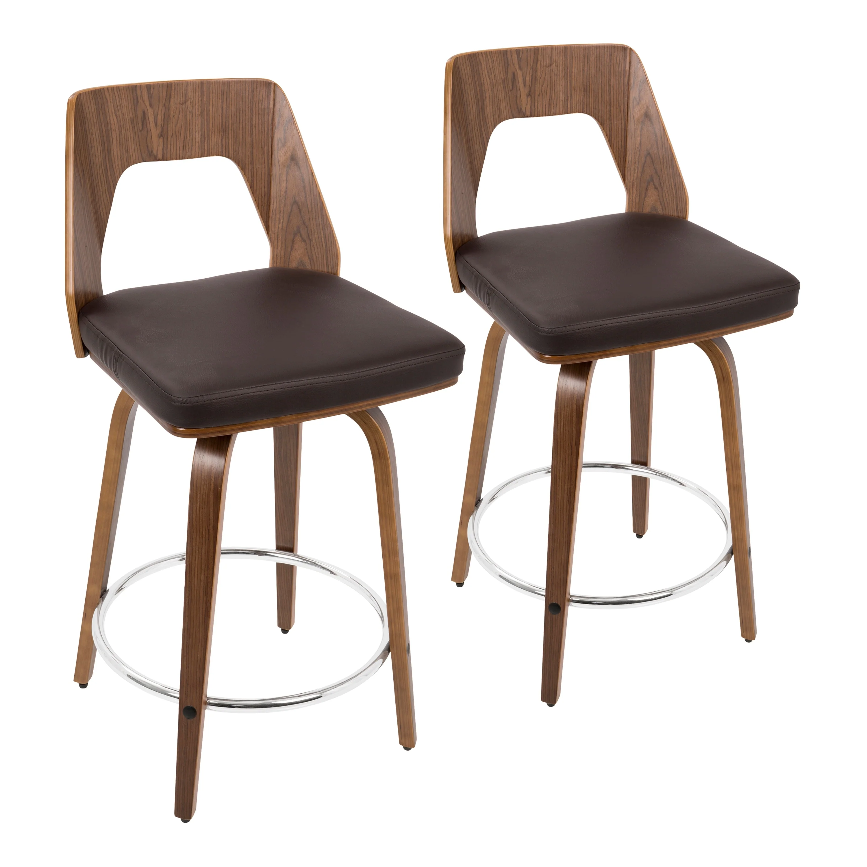 Carson Carrington Culnady Mid-century Modern Counter Stool (Set of 2)