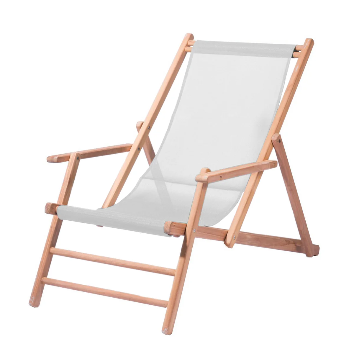 Jan Kurtz - Maxx Deckchair Teakholz Kunststoffgewebe