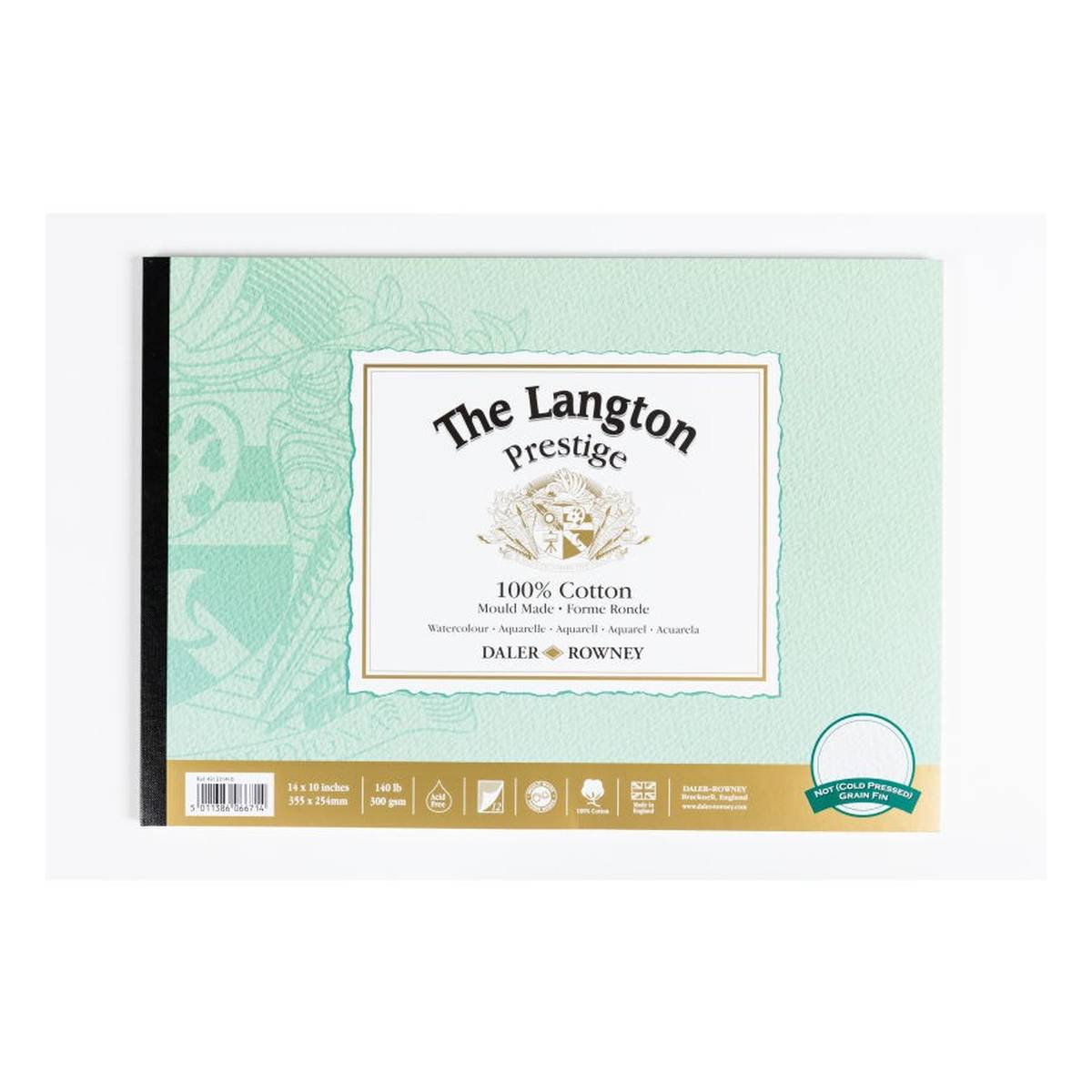 Daler-Rowney Langton Prestige Watercolour Pad 14 x 10 Inches