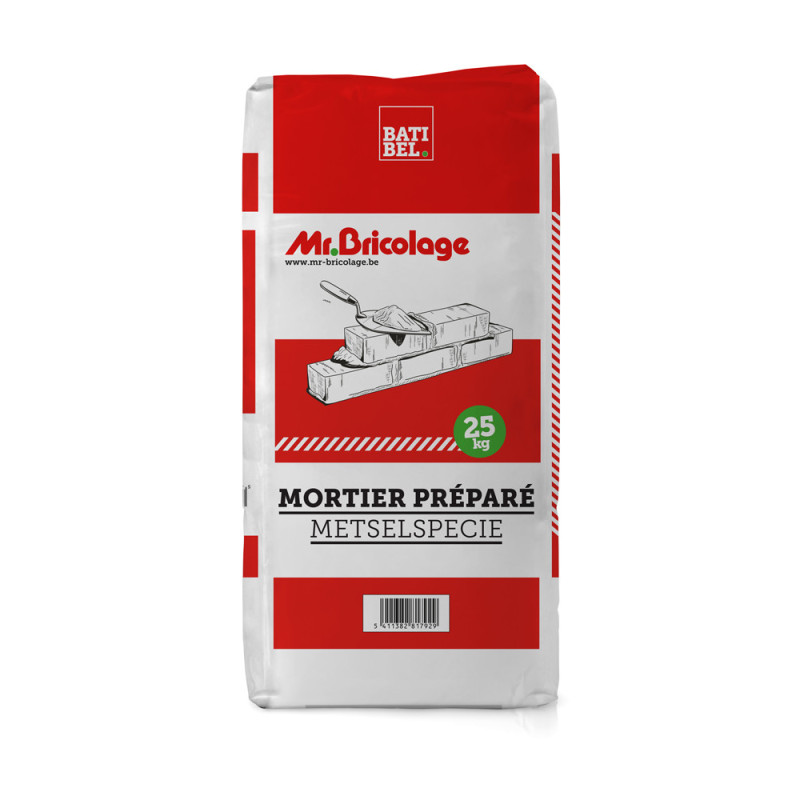 Palette 48 sacs Mortier préparé 25 kg MR.BRICOLAGE