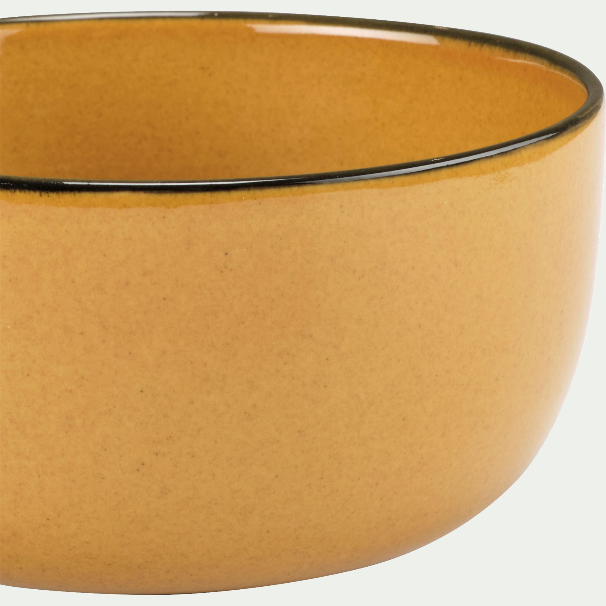 OLIVA - Bol en grès D14,8cm - jaune