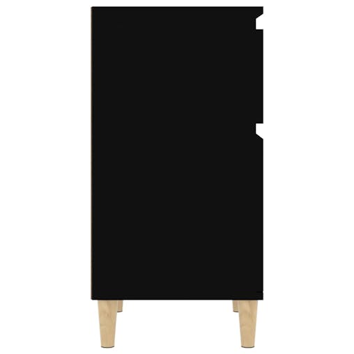 NNEVL Bedside Cabinets 2 pcs Black 40x35x70 cm