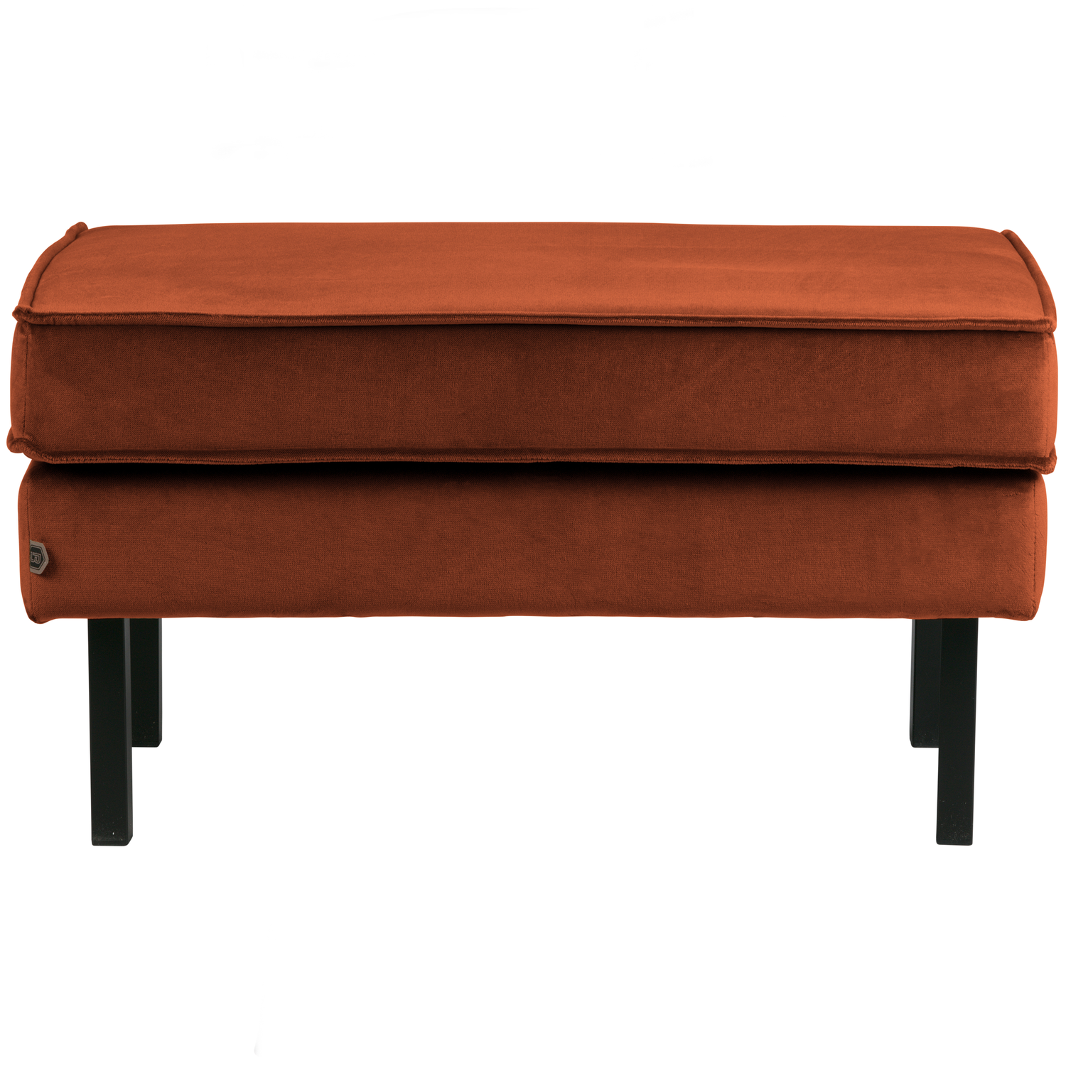 WOOOD hocker op poten Rodeo - Velvet - Roest - 45x84x54
