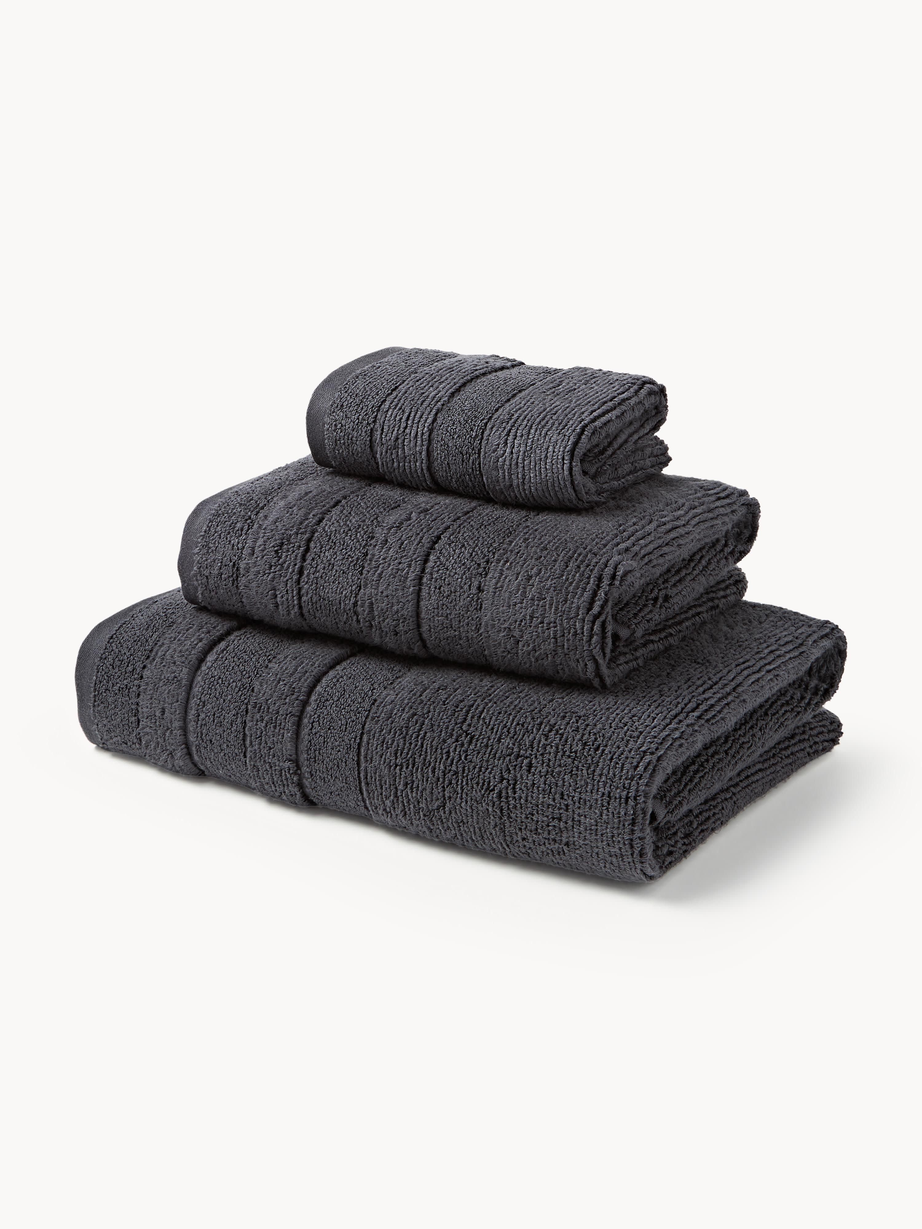 Handtuch-Set Luxe mit Streifenbordüre, in verschiedenen Setgrößen