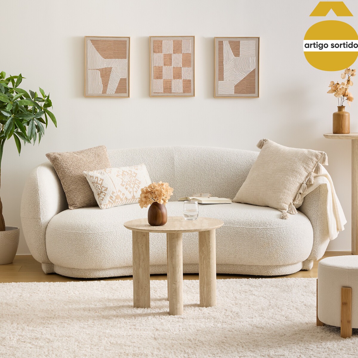 Quadro decorativo BAKA castanho 30x40cm