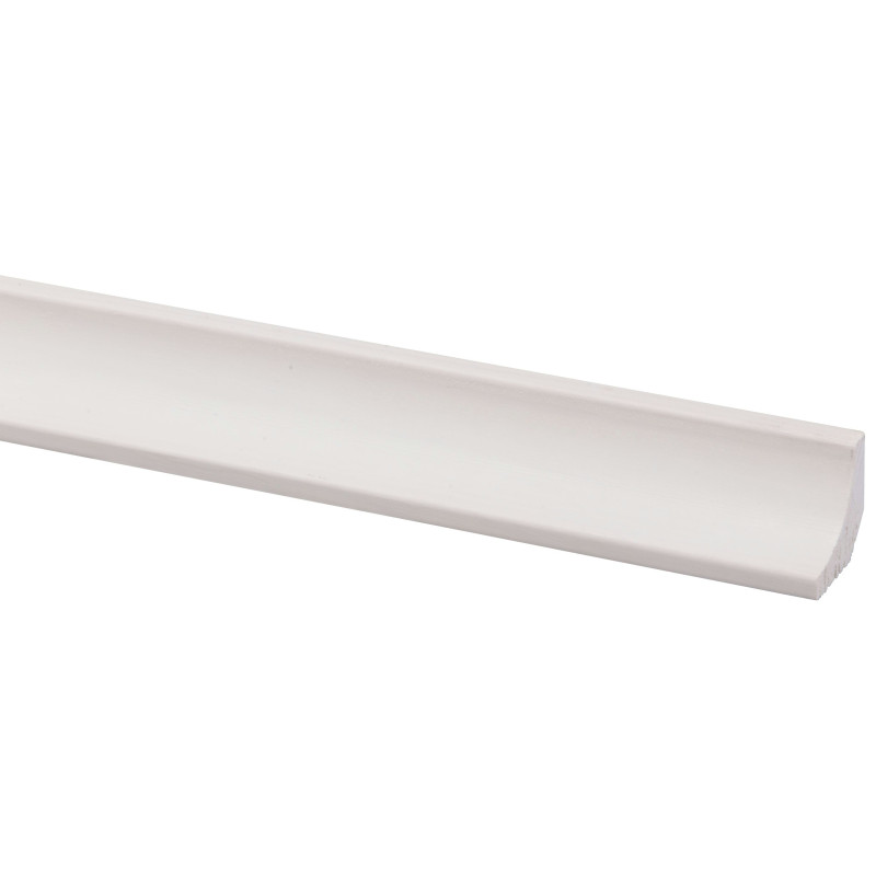 Moulure corniche en pin blanche 270 x 2,2 x 2,2 cm