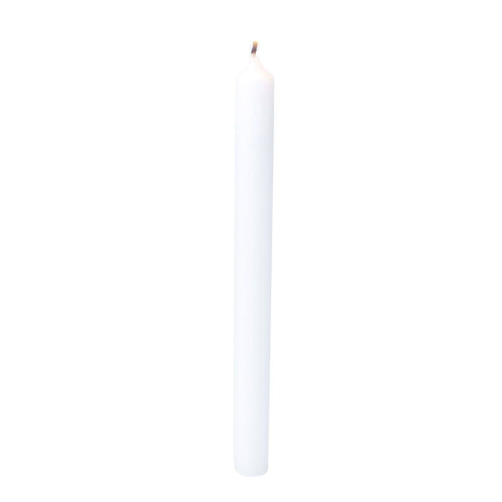 Bougie chandelle blanche Ø2xH25 cm x6