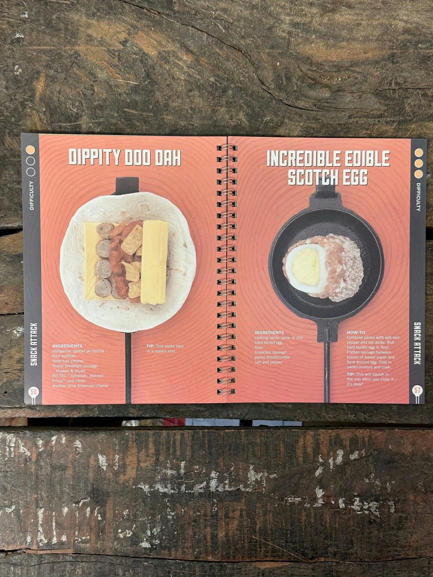 Pudgie Revolution 2Pie Iron Recipe Book by Jared Pierce, Carrie Simon, Liv Svanoe