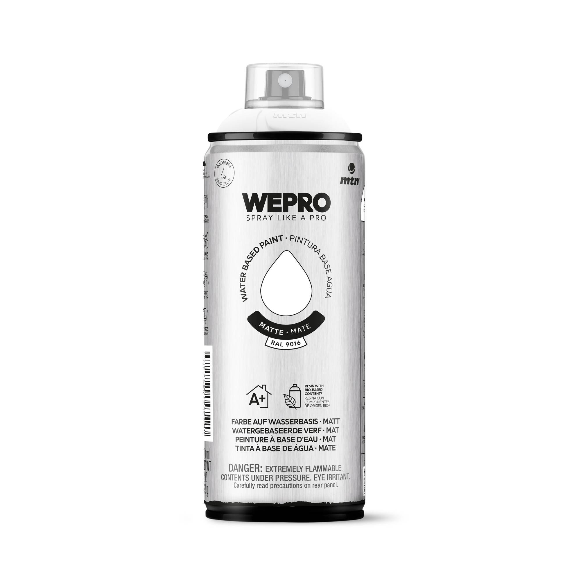 MTN WEPRO Igloo White Matte Water-Based Spray Paint 400ml