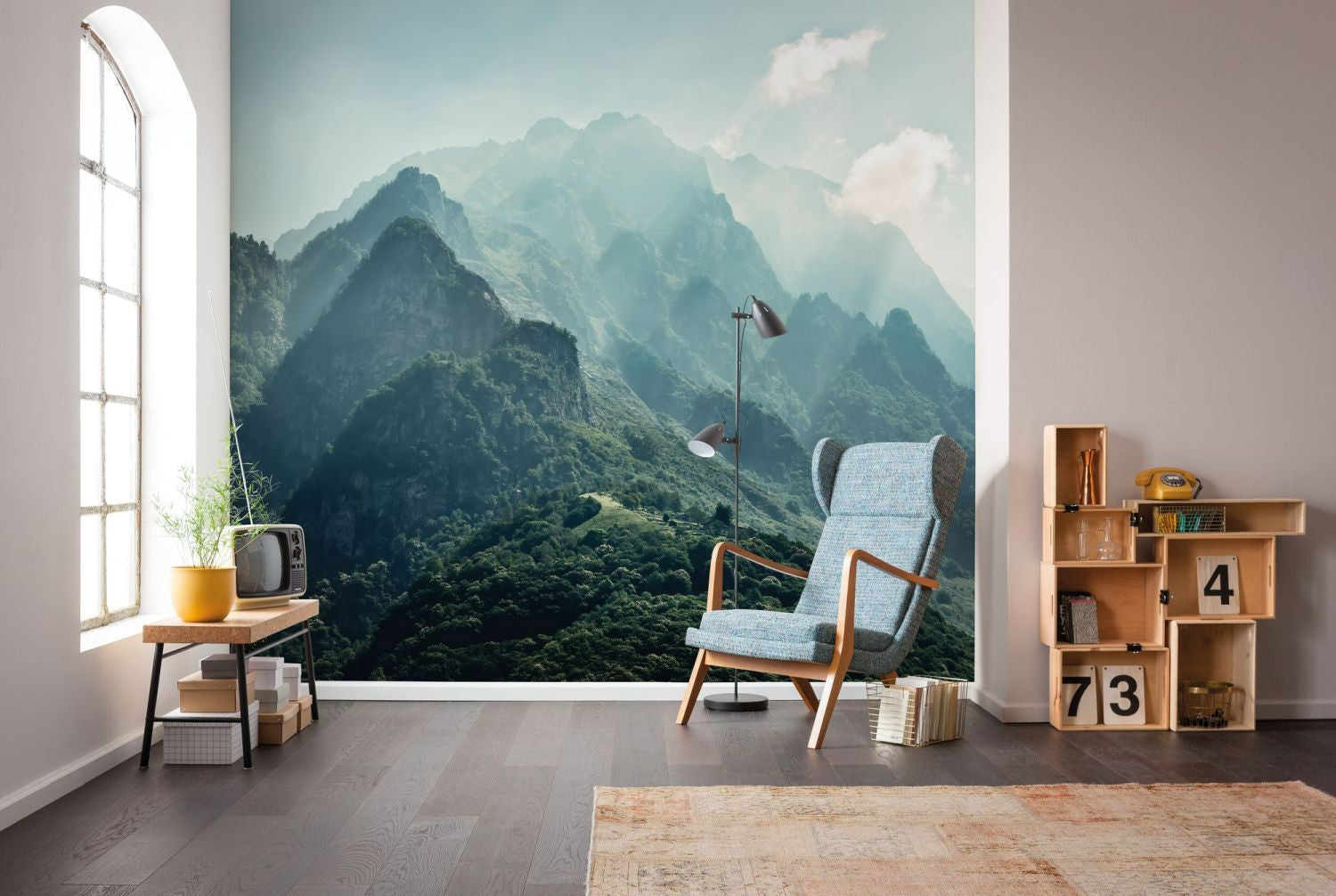 Sanders & Sanders fotobehang landschap groen - 300 x 250 cm - 612382