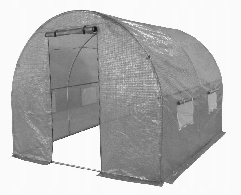 Pokrycie do Tunelu Szklarniowego Folia Poszycie 2x2m 4m2 Szare Tunel