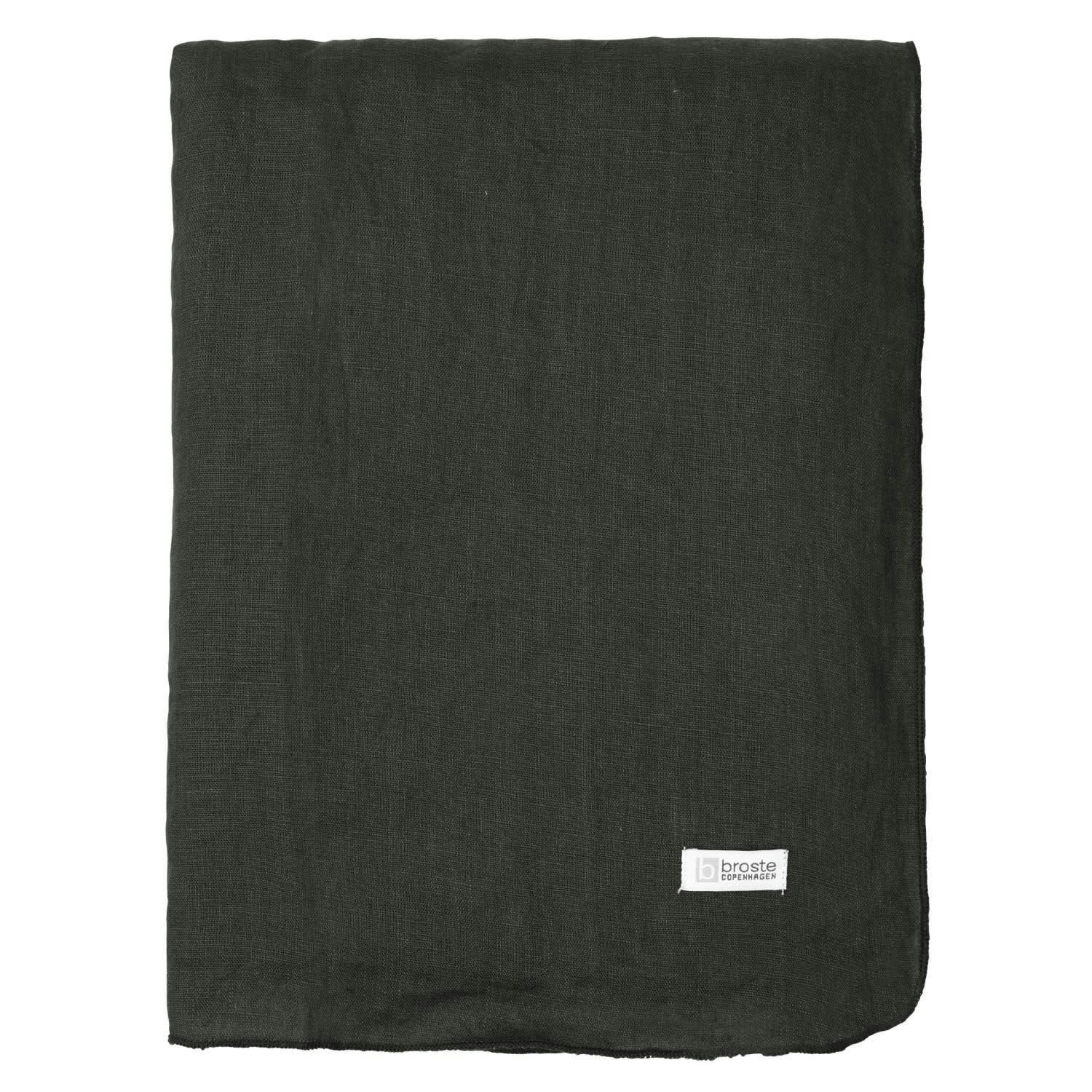 - Nappe Gracie Tissus noir 200x160 cm