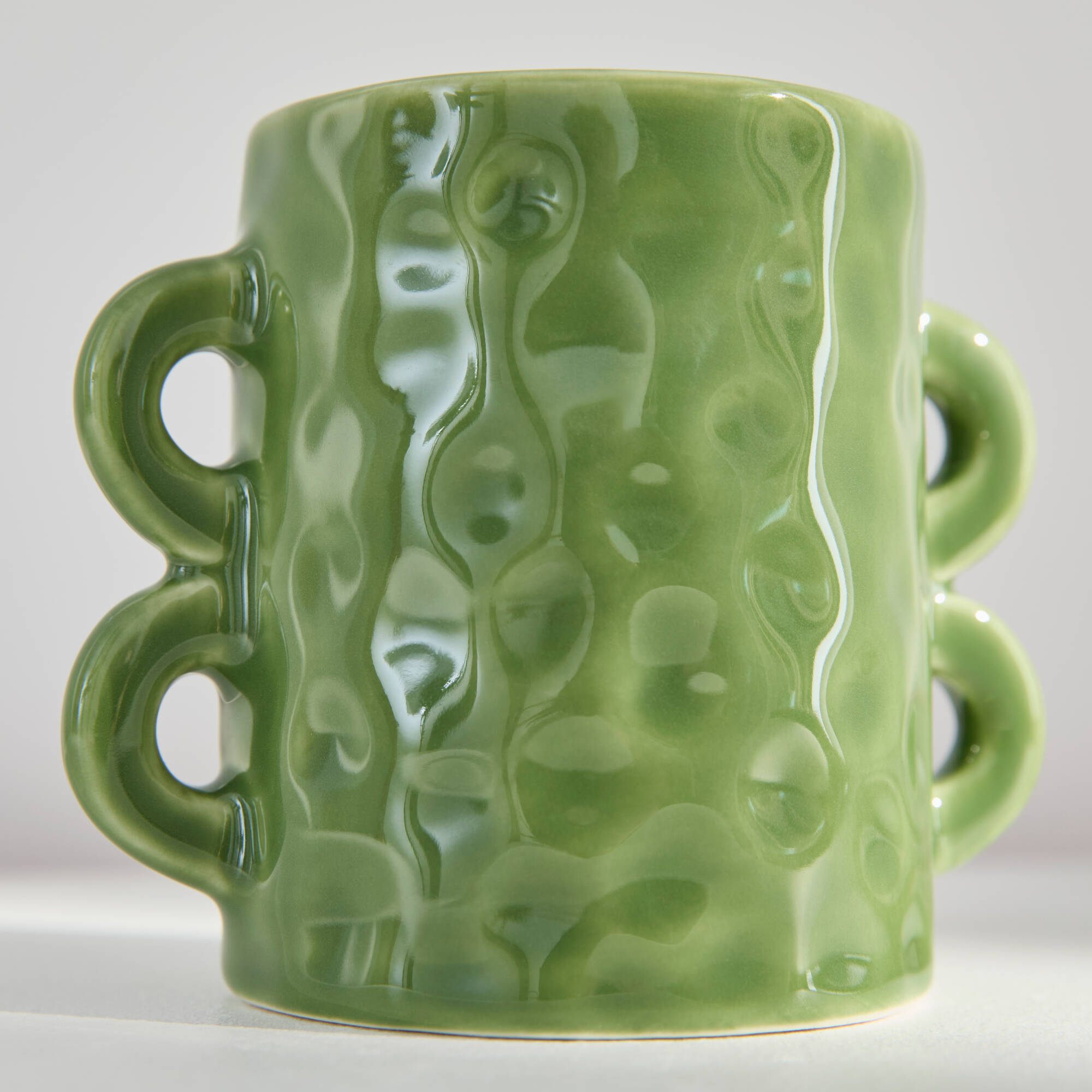 Bougie céramique verte