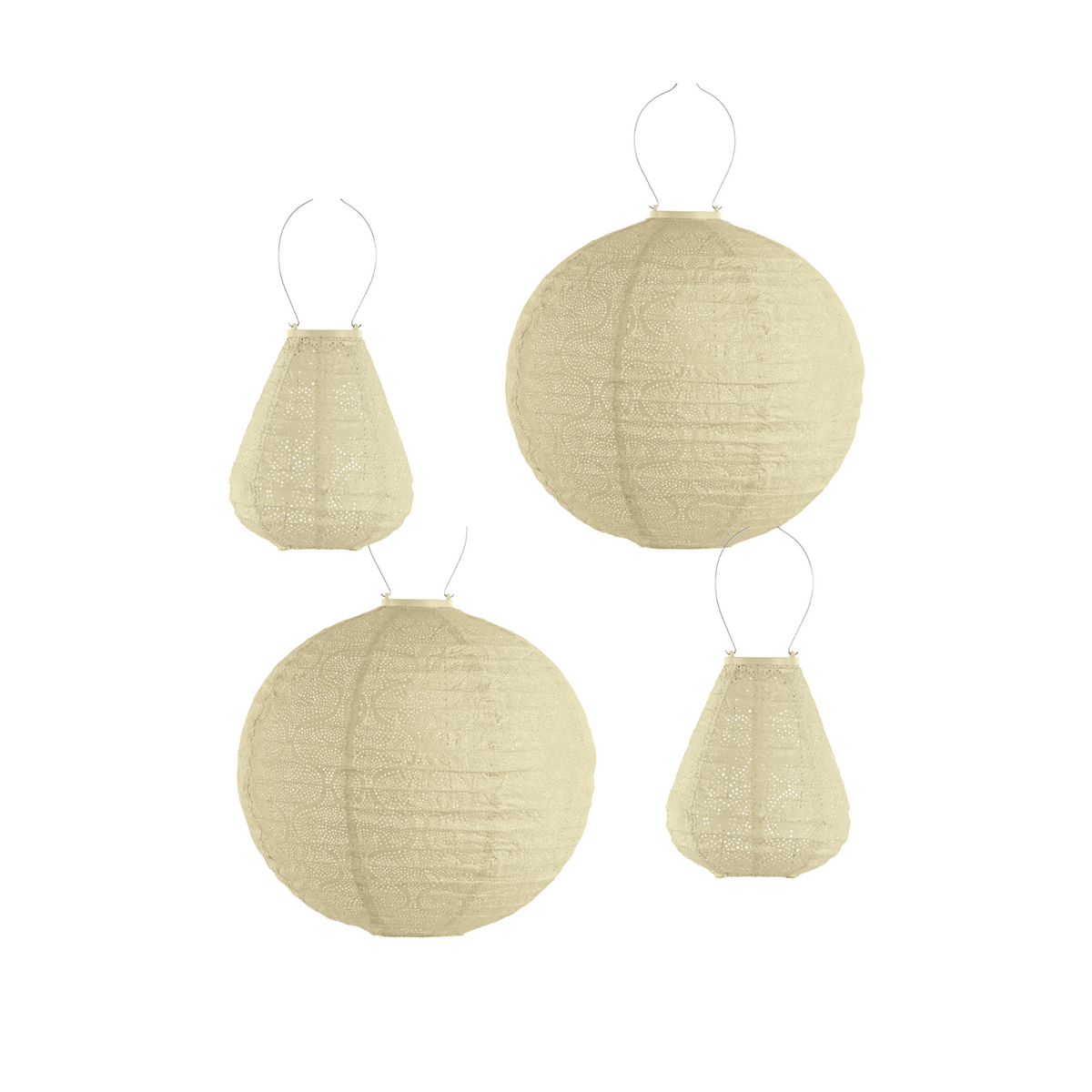 Lumiz solar lampion - gele set - 3 stuks
