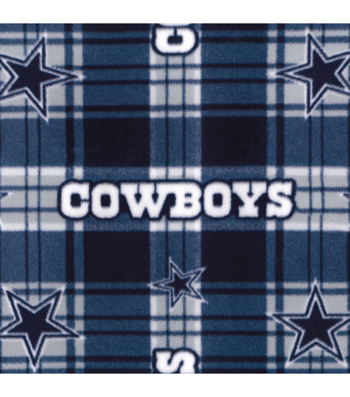 Fabric Traditions Dallas Cowboys Fleece Fabric Plaid