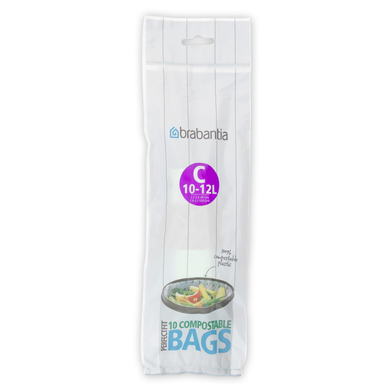 Sac poubelle biodégradable 12 L 10 pièces BRABANTIA
