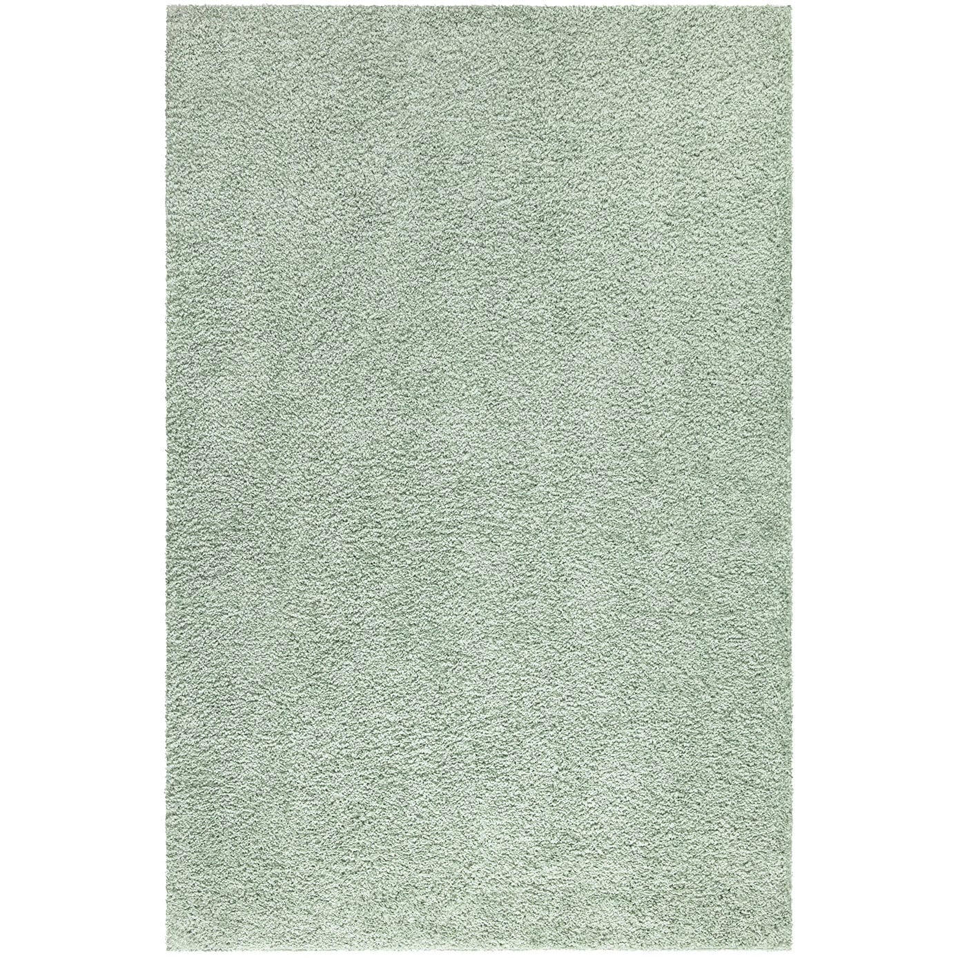 SOFTY - Tapis à poils longs SOFTY vert amande 150x150cm