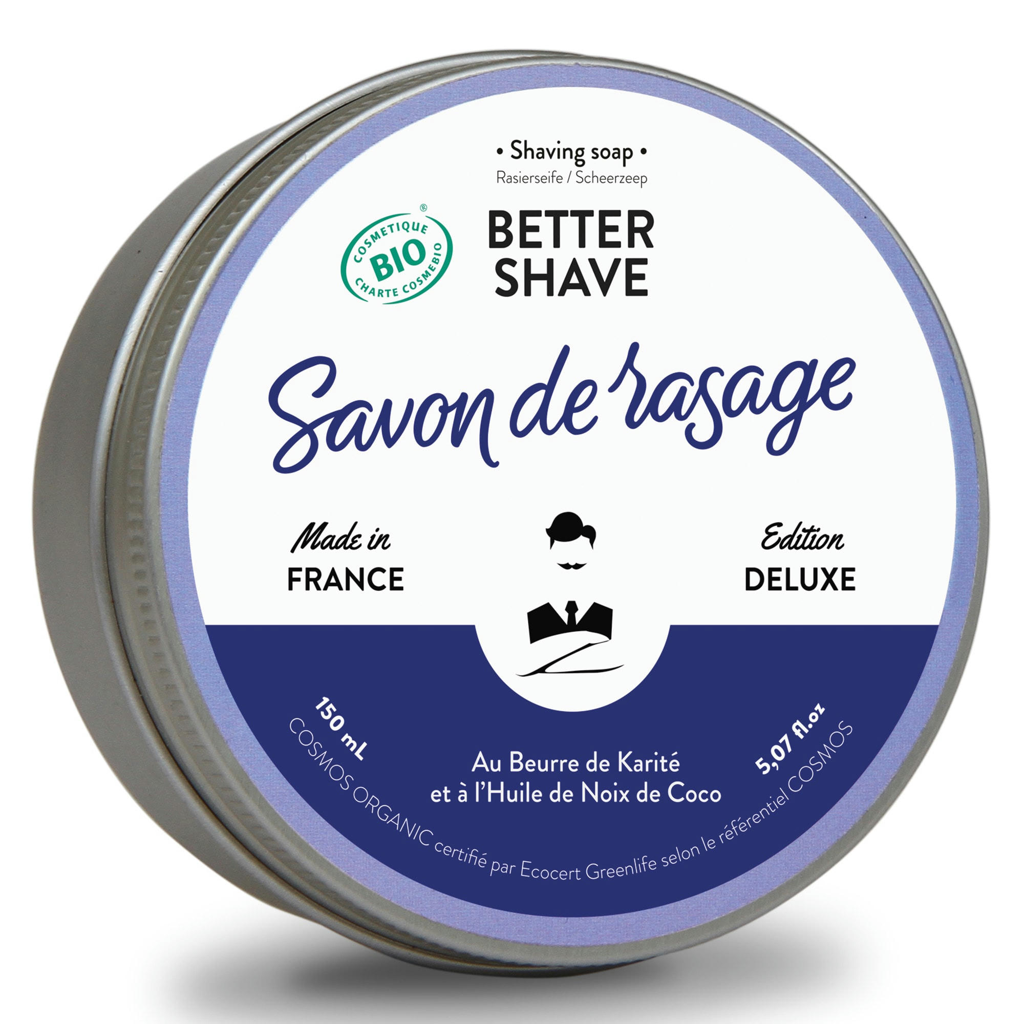 - BETTER-SHAVE - Savon de Rasage pour Hommes 150mL