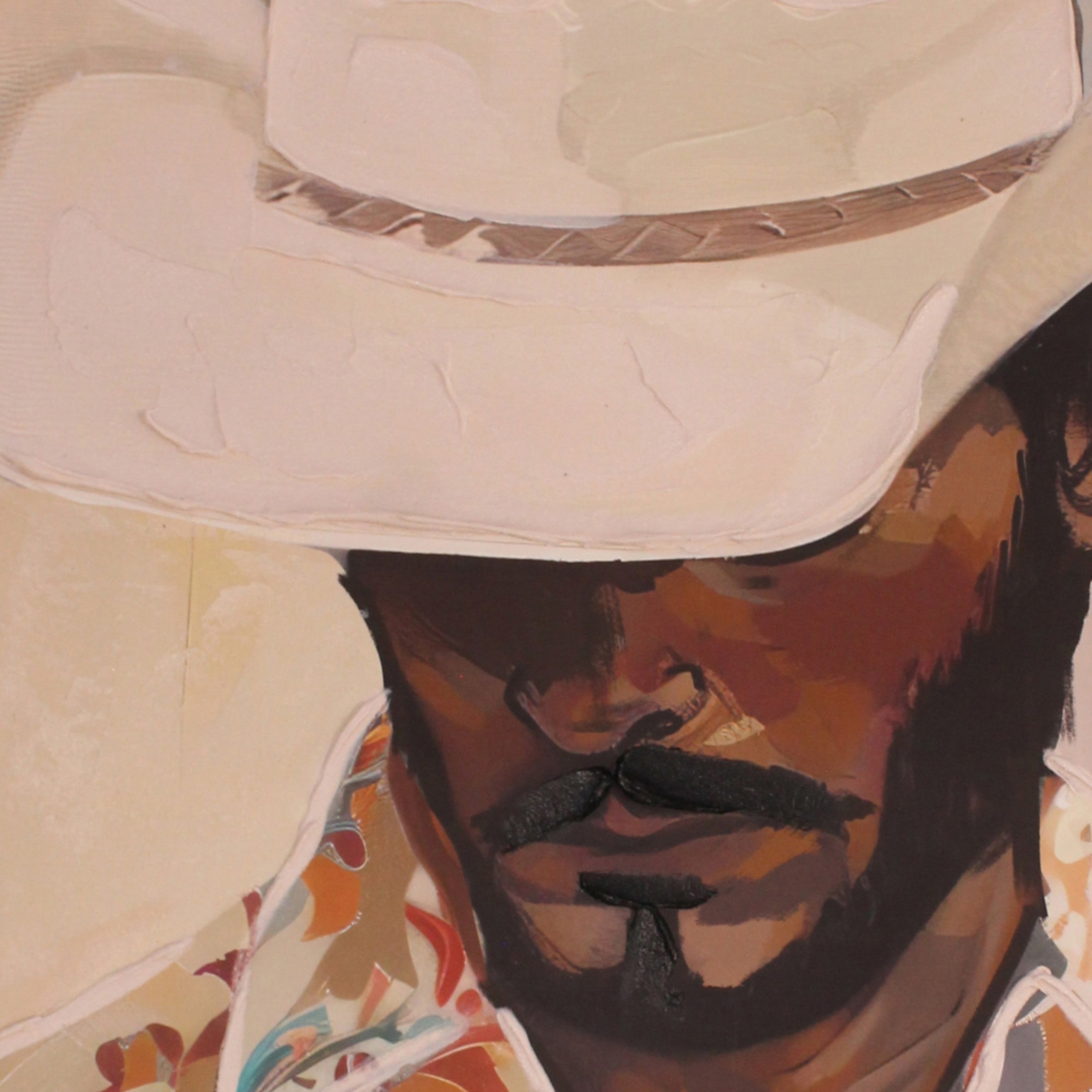 Kersten Canvas Wandschilderij 120 x 80 cm - Roze / Oranje