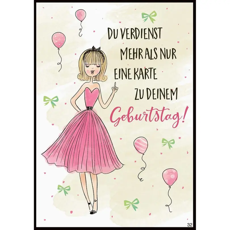 Geschenkkarte Du verdienst mehr als nur eine Karte