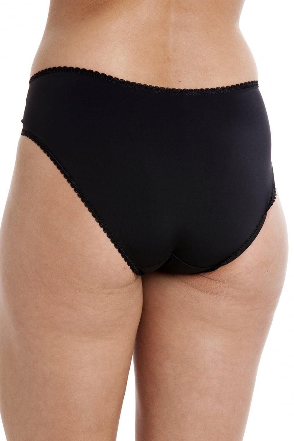 Camille Three Pack High Leg Floral Lace Panel Briefs