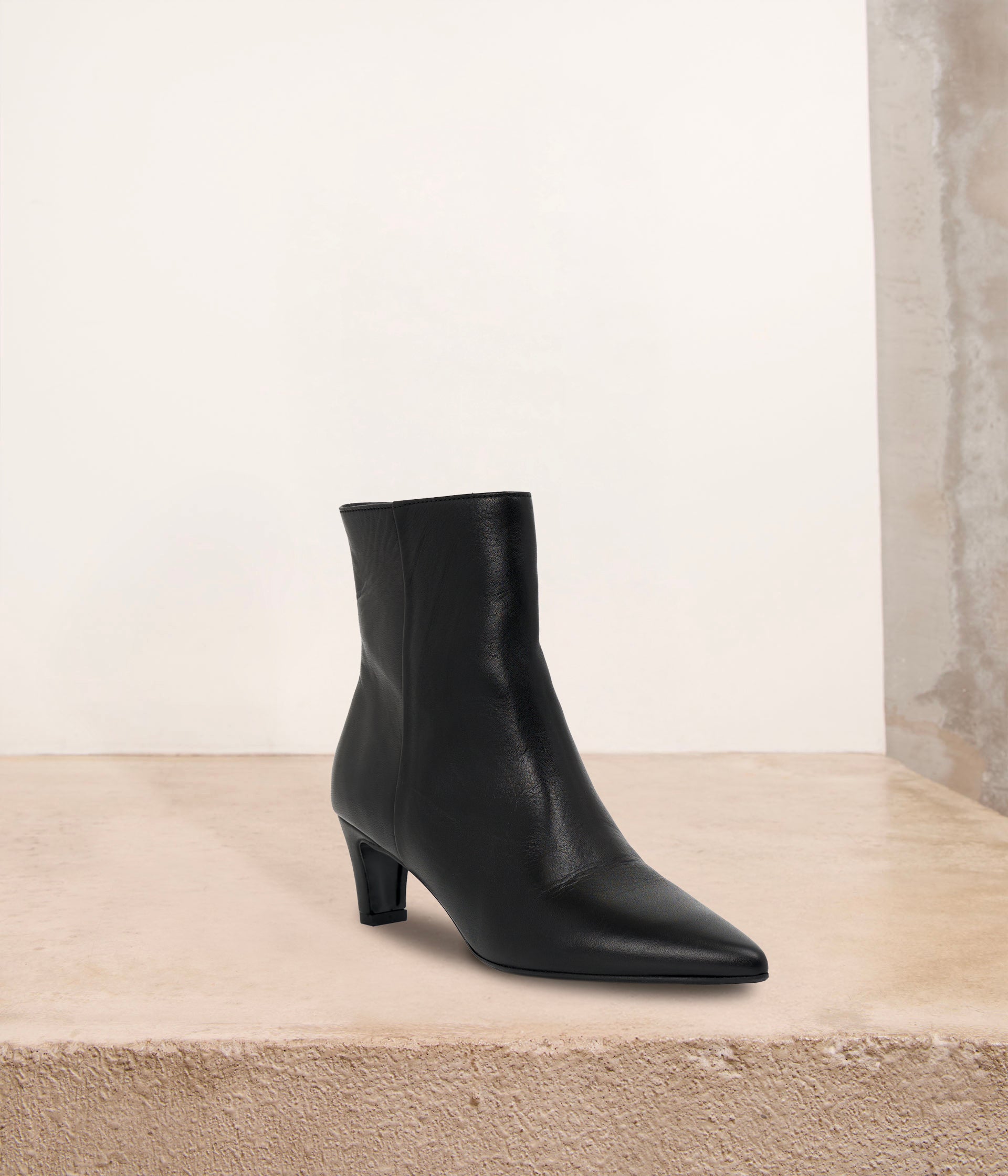 Boots en cuir noir Eliade