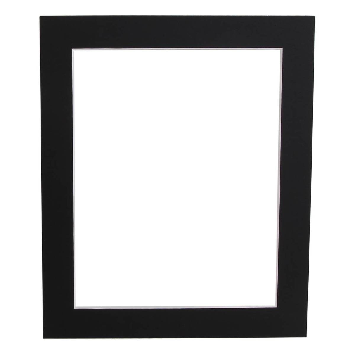 Black Single Aperture Mount 12 x 10 Inches