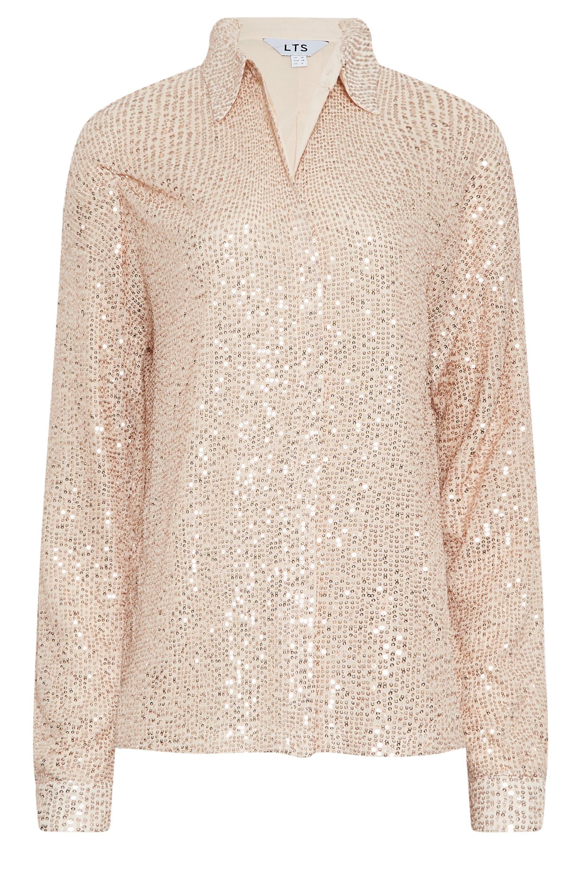 Long Tall Sally Tall Sequin Shirt