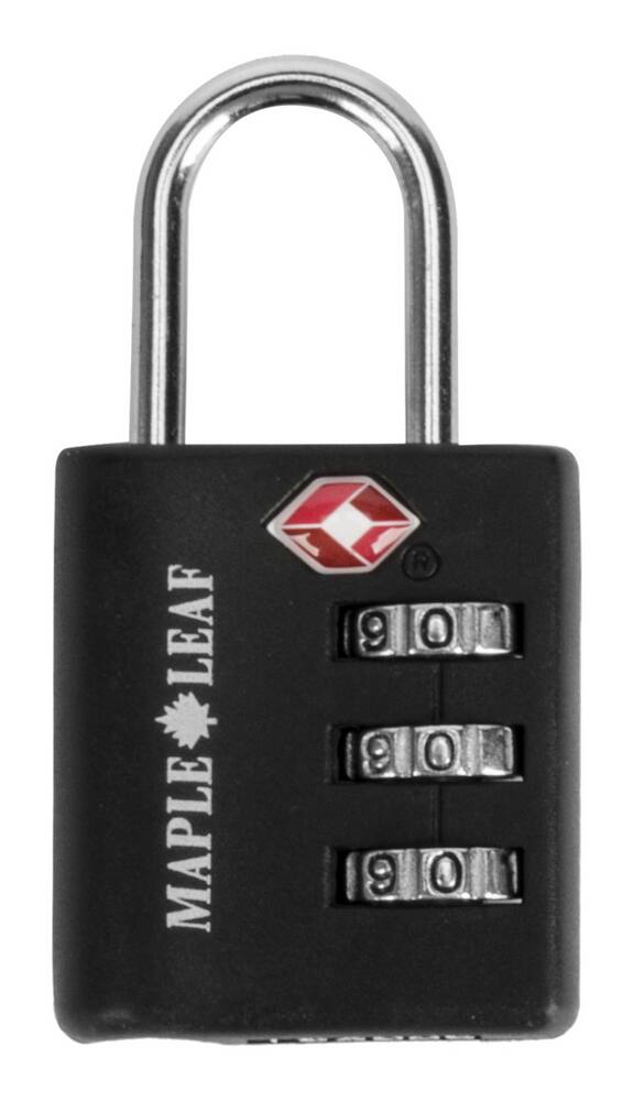 Maple Leaf Travel Sentry TSA-Approved 3-Dial Combination Luggage/Suitcase Lock