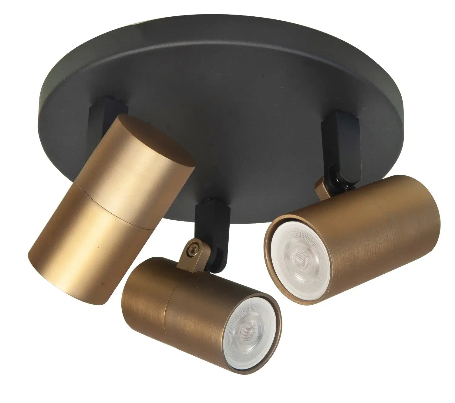 Highlight spot Picollo - 3 lichts - 17 x 11  cm - zwart goud