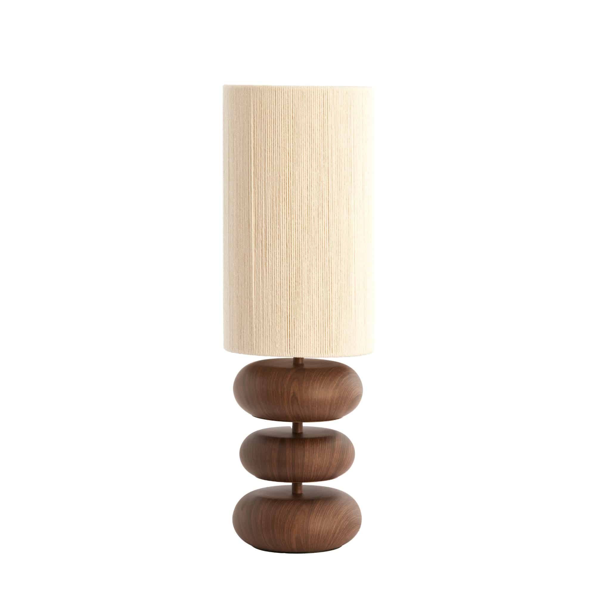 Light & Living tafellamp Danialo - bruin - Ø22cm