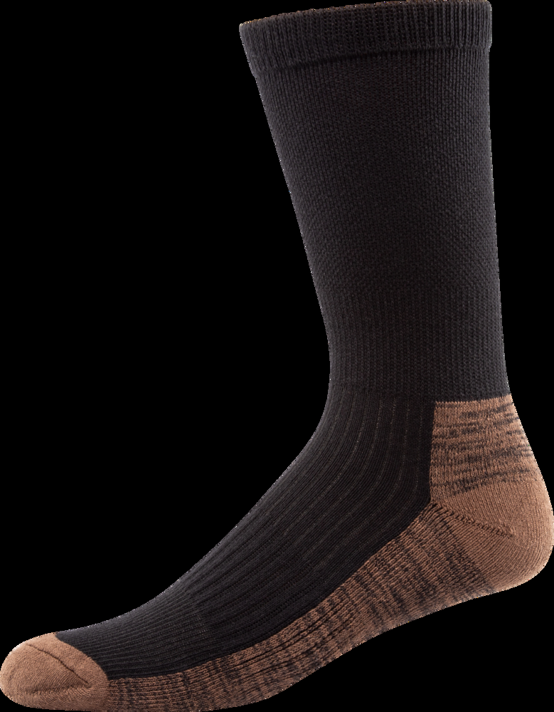 Outbound Men's Hiking Socks, Brown/Black