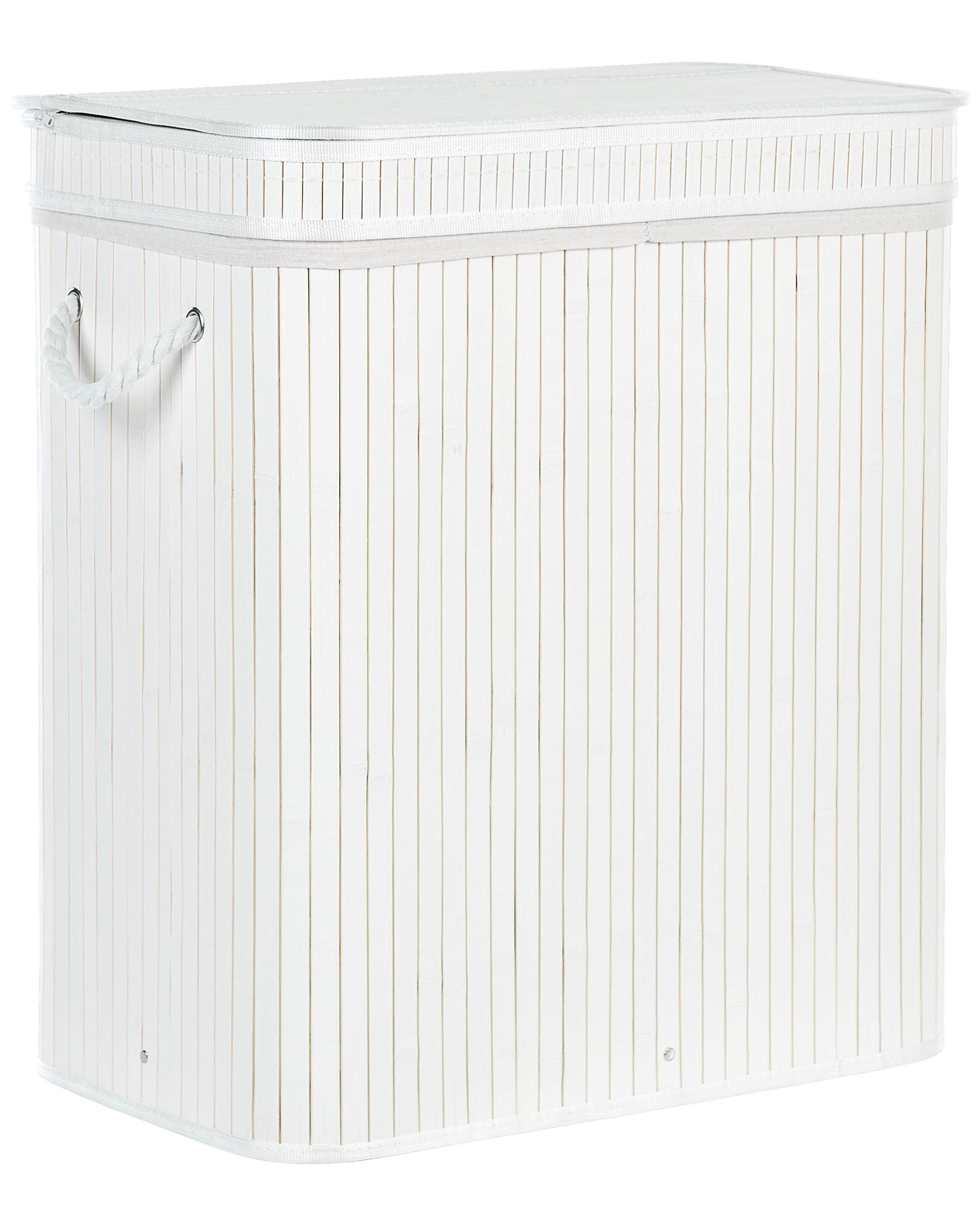 Laundry Basket KALTHOTA Bamboo White 100 L