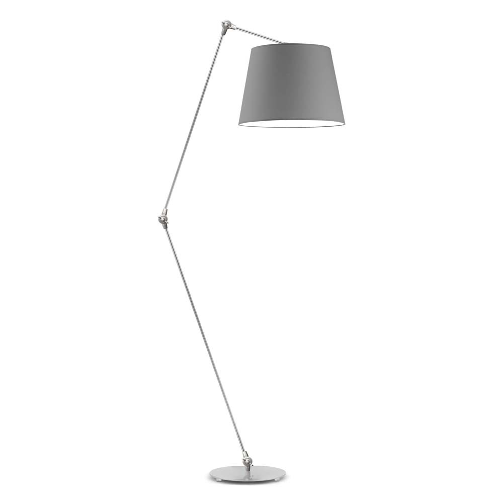 Lampa stojąca MANILA Srebrny/ Szary Stalowy