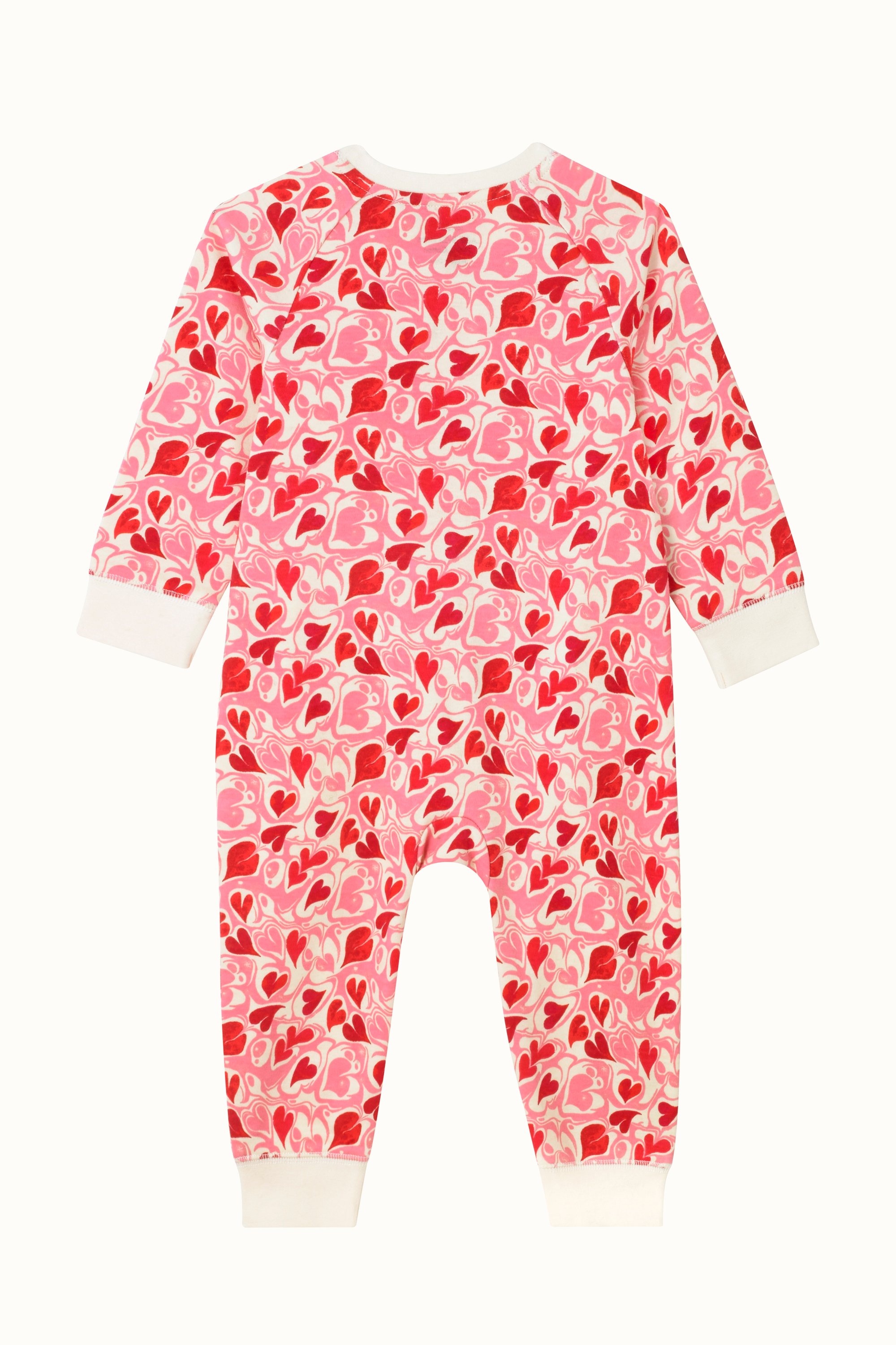 Marble Hearts Ditsy Footless Sleepsuit (0-24 Months)