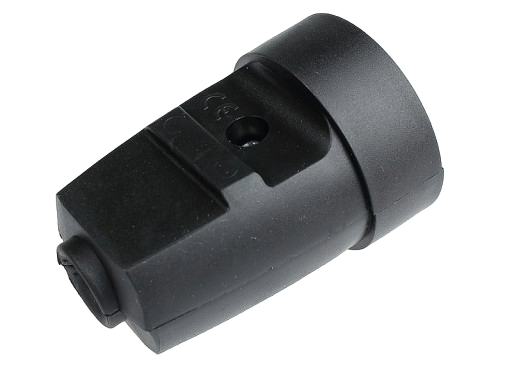 Gniazdo przenośne z uziemieniem czarne IP 20 Elgotech G-10-2