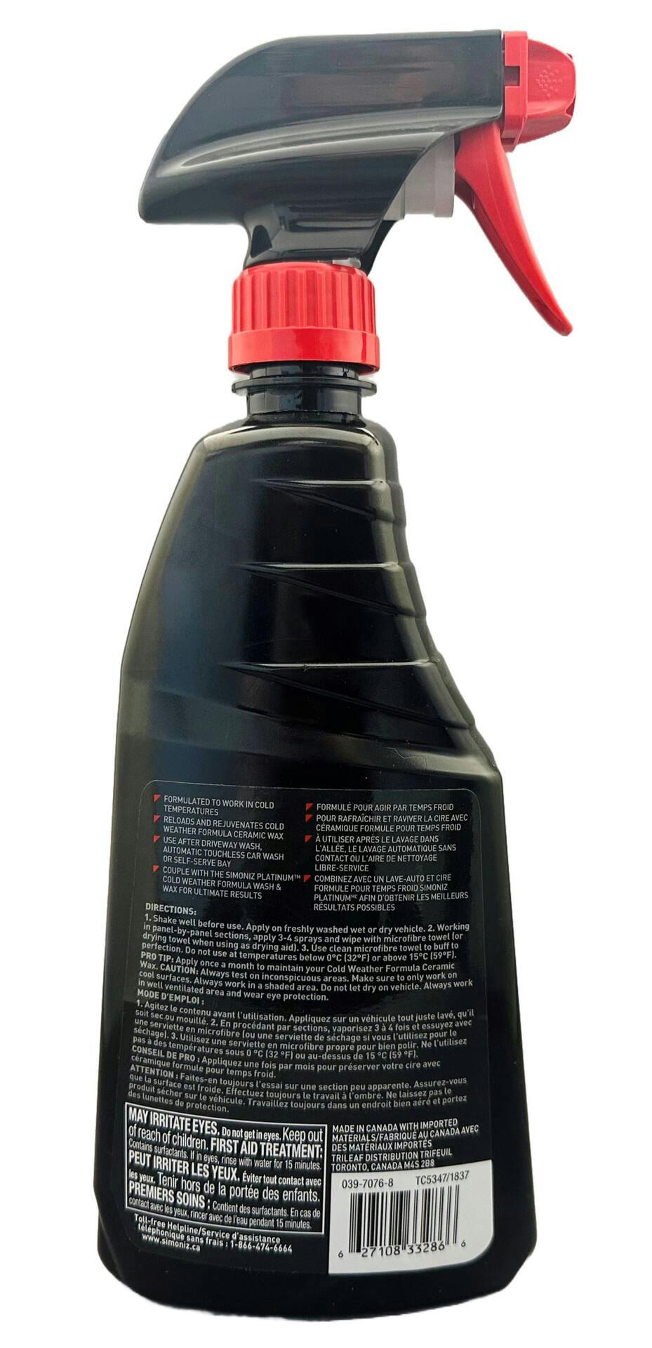 Simoniz Platinum Winter Pro Strength Car Detailer, 750-ml